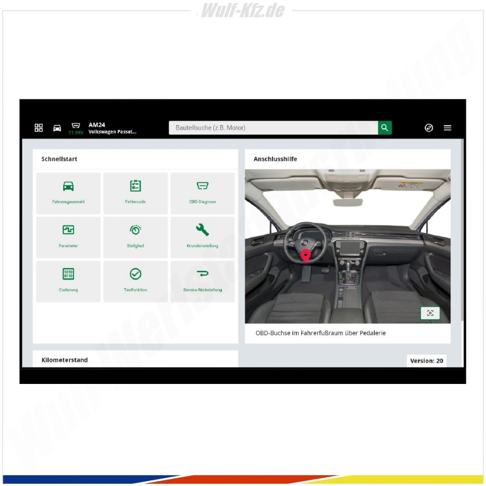 Hella Gutmann Tester / Kfz Diagnosegerät mega macs PLUS inkl. DIAG-​Modul PLUS 2
